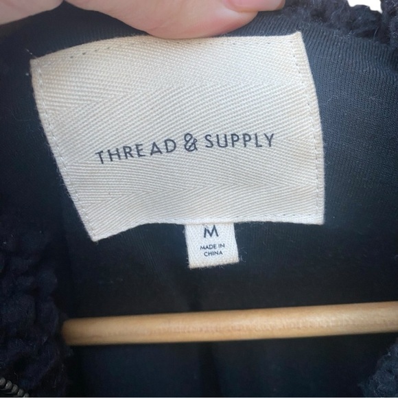 Thread & Supply Full-Zip Sherpa Jacket I Size:M - Picture 6 of 8